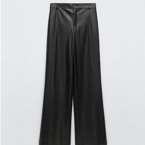 NWT Zara Faux Leather Pants